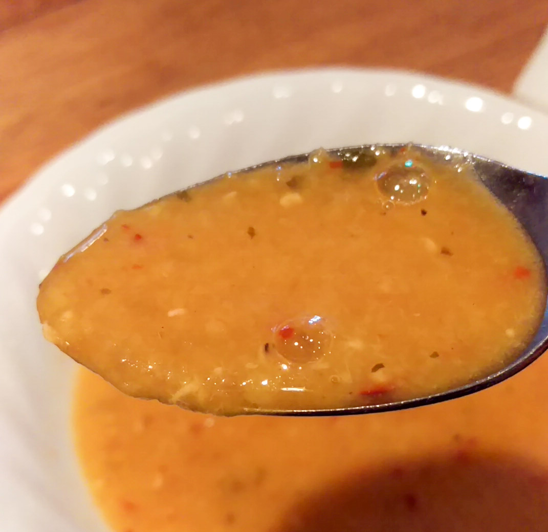 豆スープは南インド料理で出てくるサンバルに似ていると思う